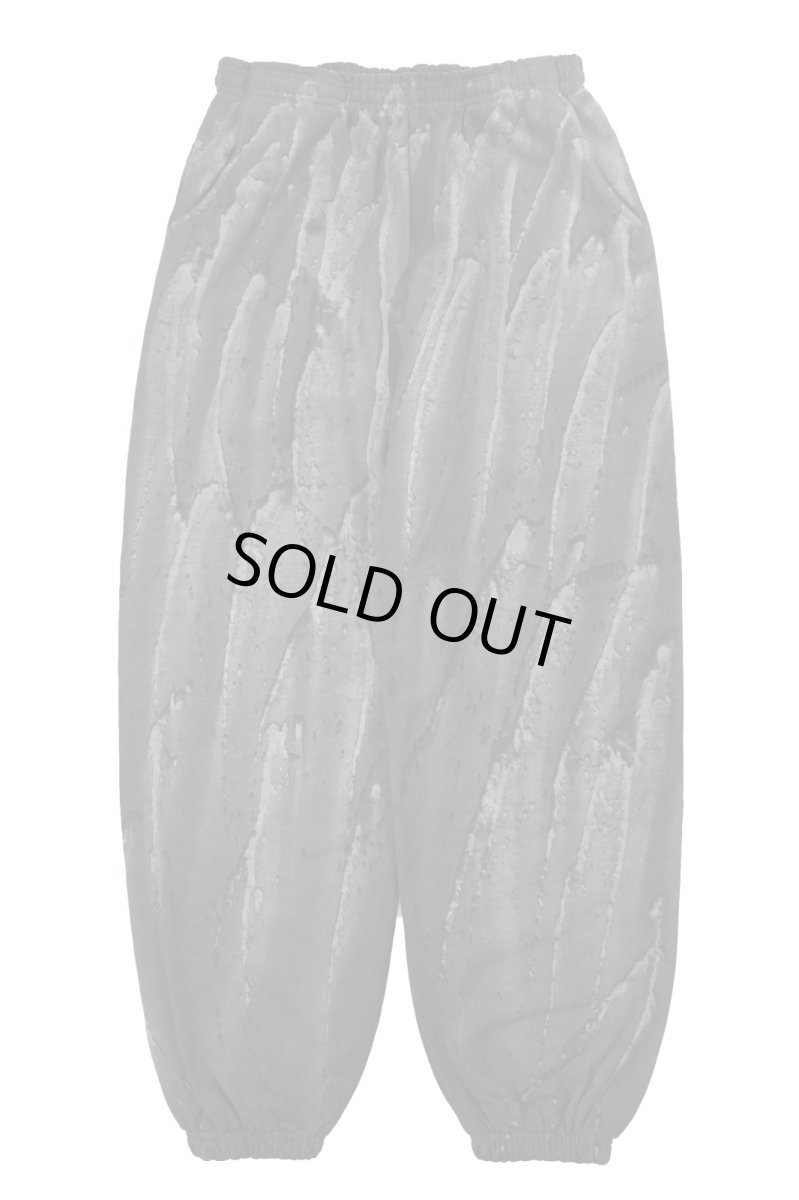 画像1: Los Angeles Apparel 14oz Drip Dye Heavy Sweat Pants Black ロサンゼルス アパレル (1)