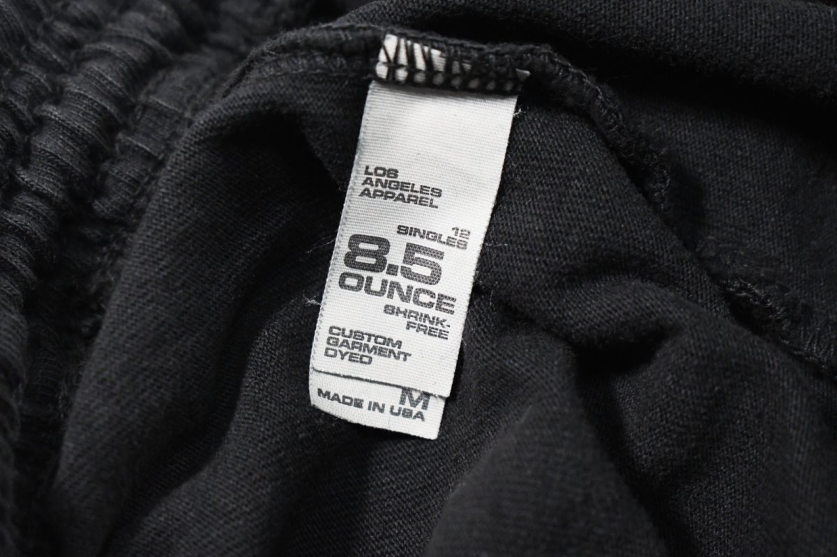 画像7: Los Angeles Apparel 8.5oz Wide Leg Jersey Pants Black ロサンゼルス アパレル (7)