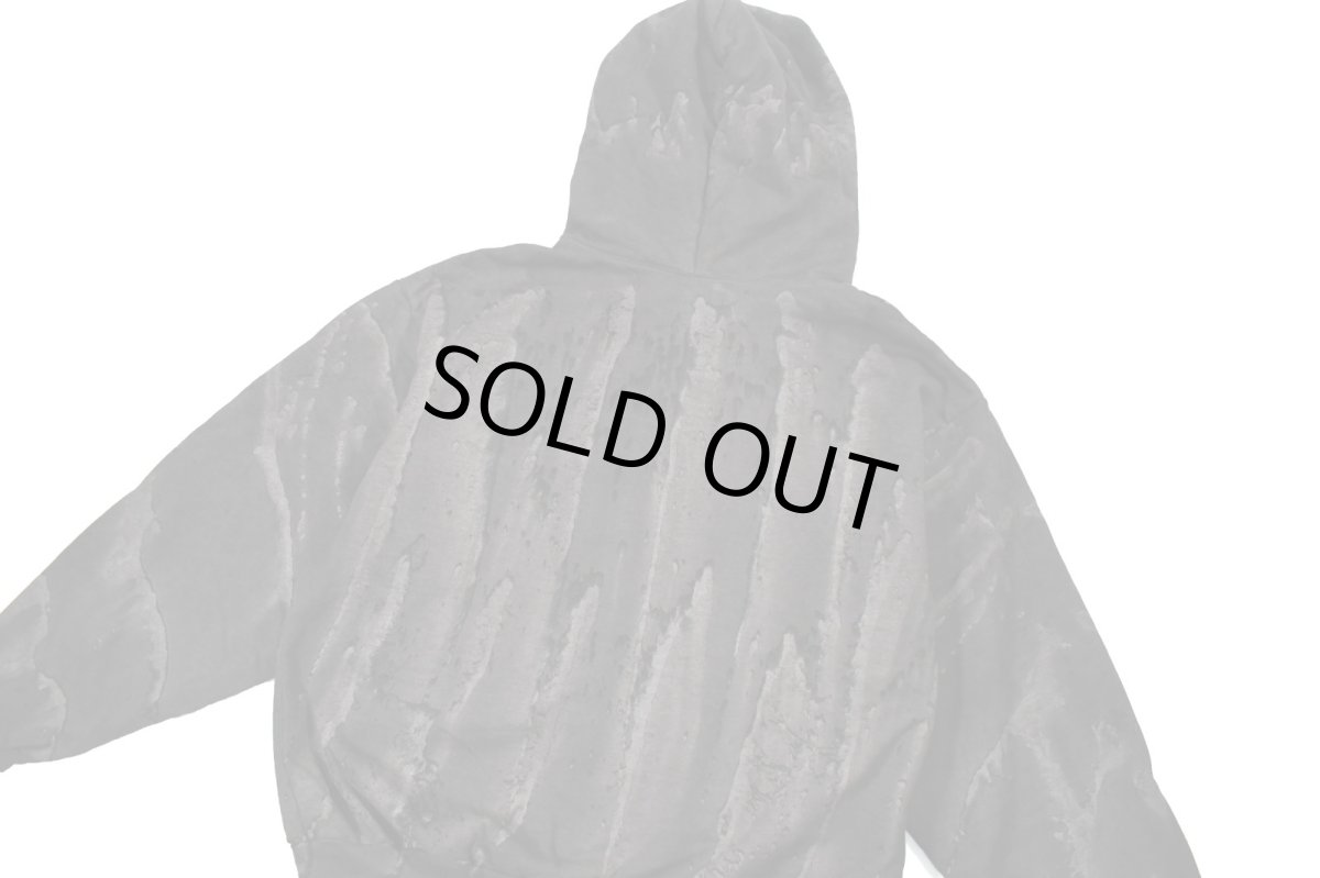 画像5: Los Angeles Apparel 14oz Drip Dye Full Zip Sweat Hoodie Black ロサンゼルスアパレル (5)