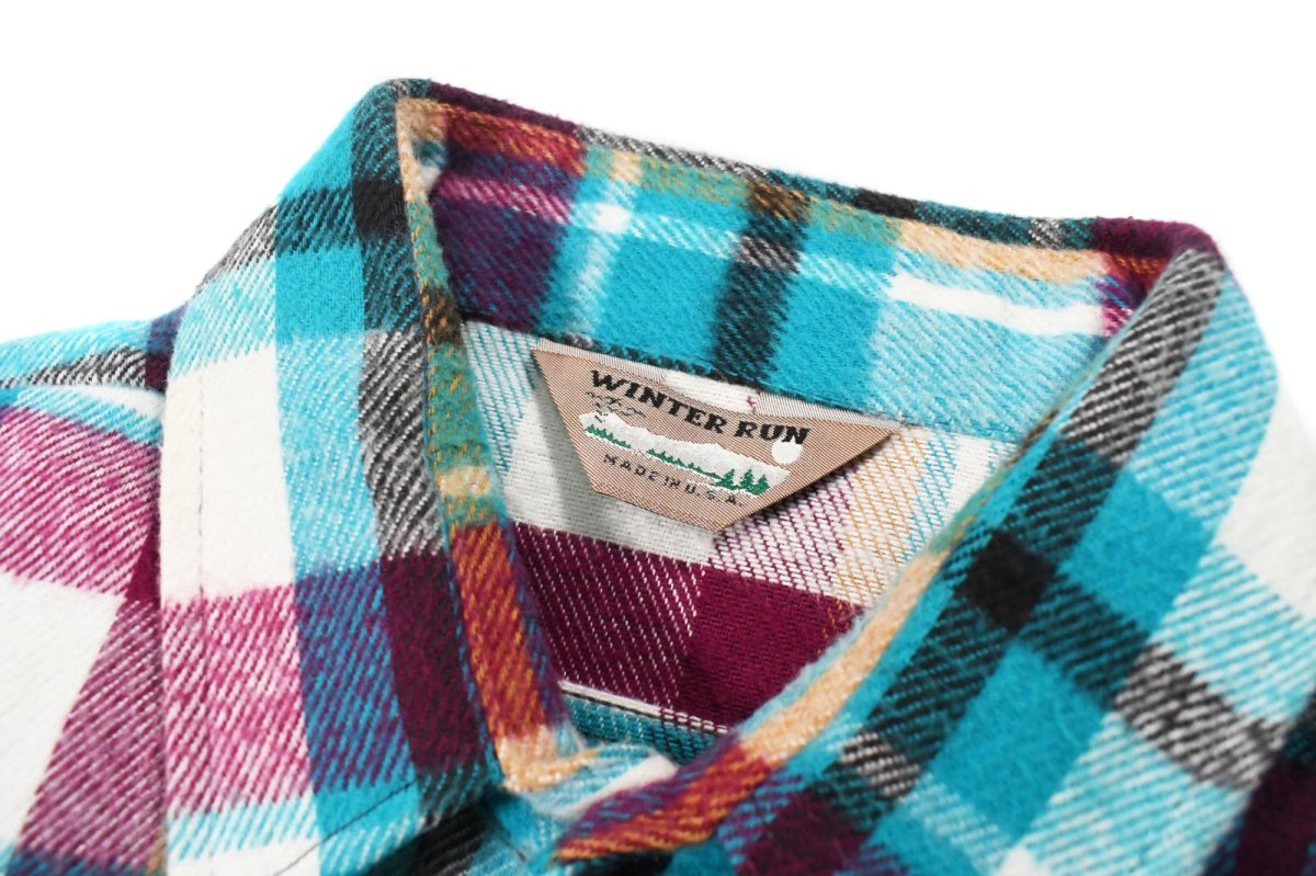 画像4: Deadstock Winter Run Flannel Shirt made in USA (4)