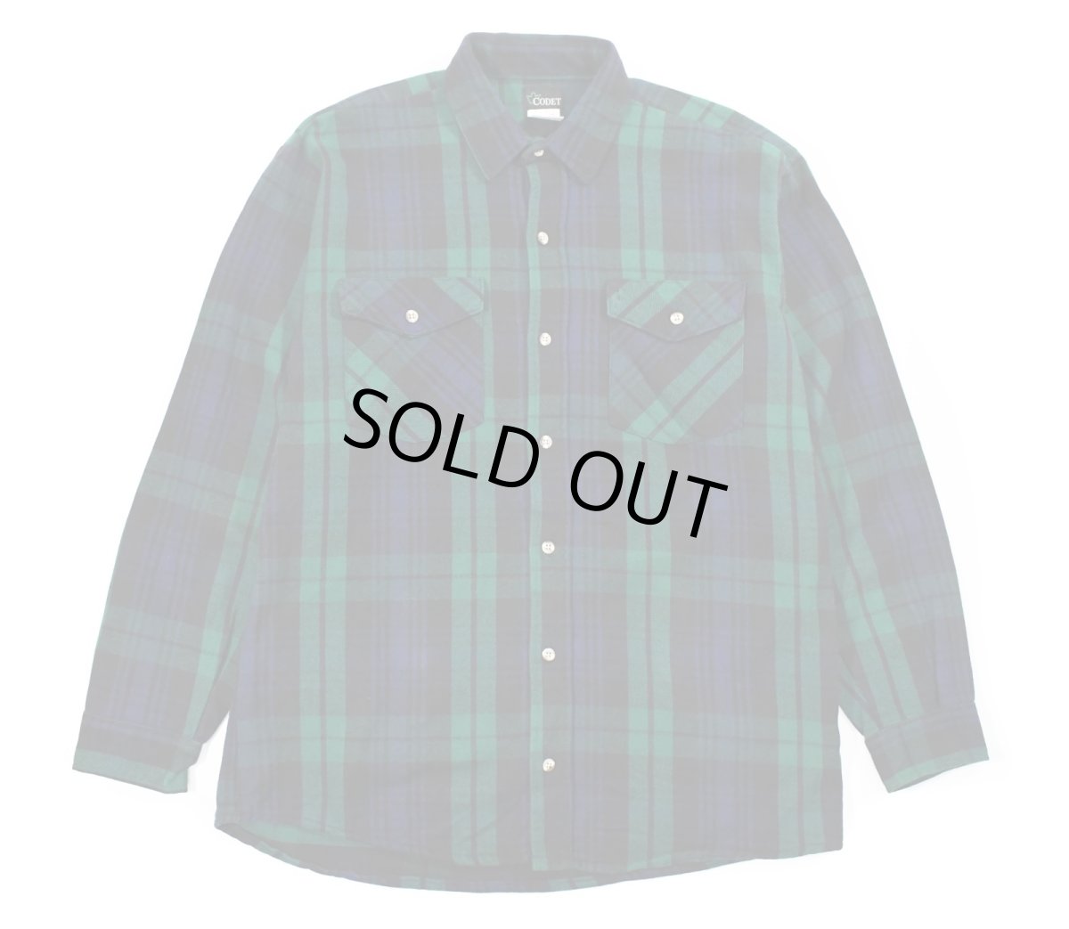 画像1: Deadstock Codet Flannel Shirt made in USA (1)