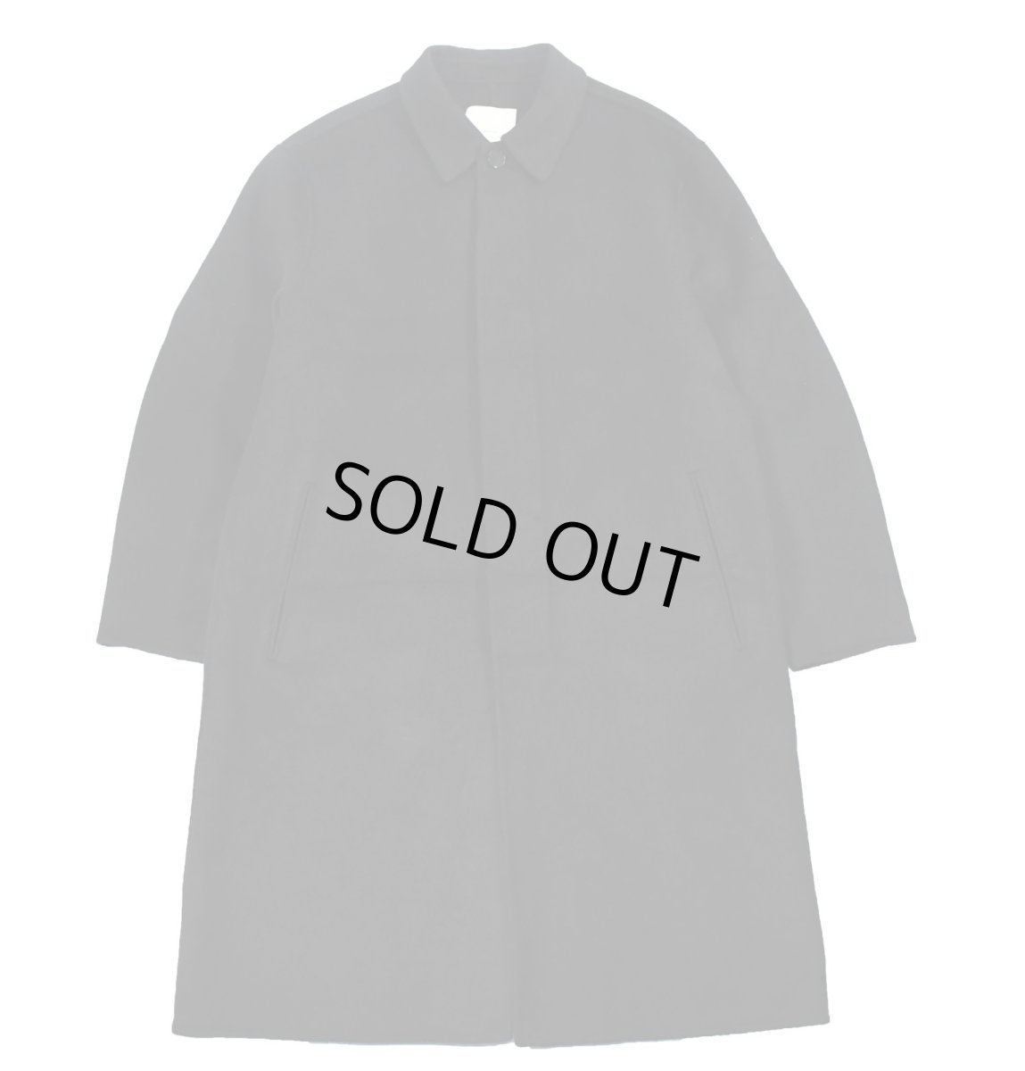 画像1: Calvin Klein Wool Trench Coat Black カルバンクライン (1)