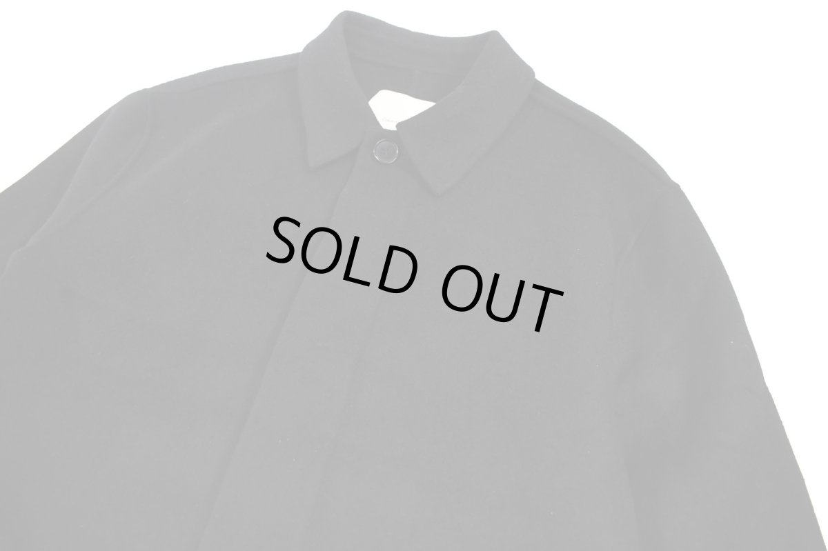 画像2: Calvin Klein Wool Trench Coat Black カルバンクライン (2)