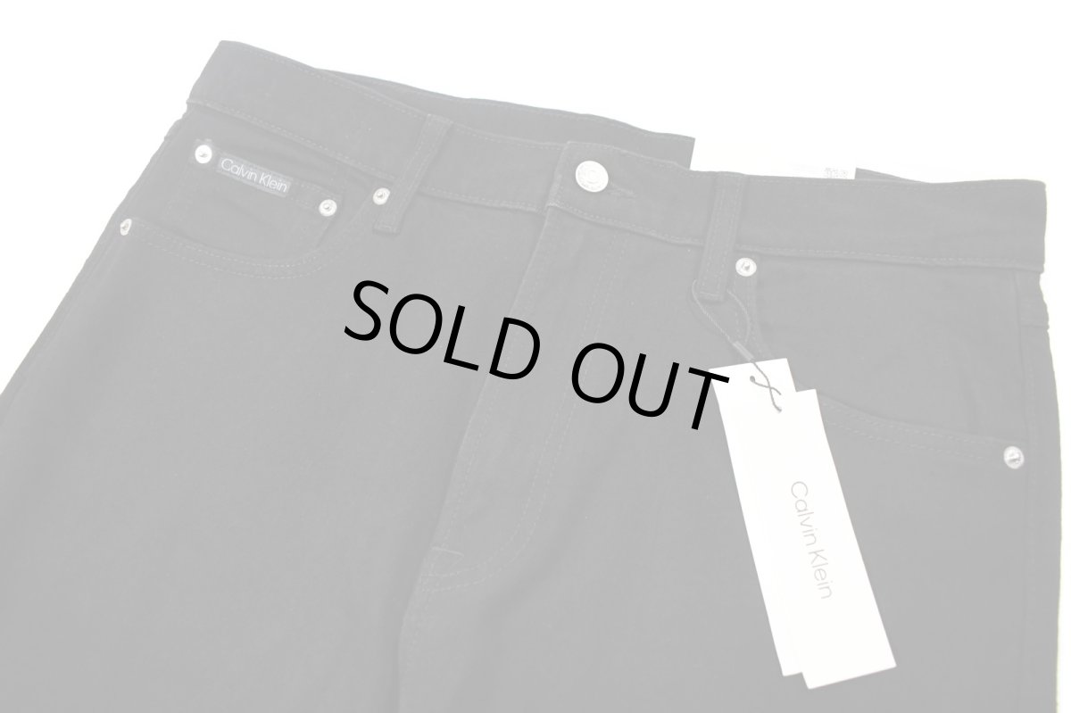 画像2: Calvin Klein Signature 90s Straight Denim Pants Black カルバンクライン (2)