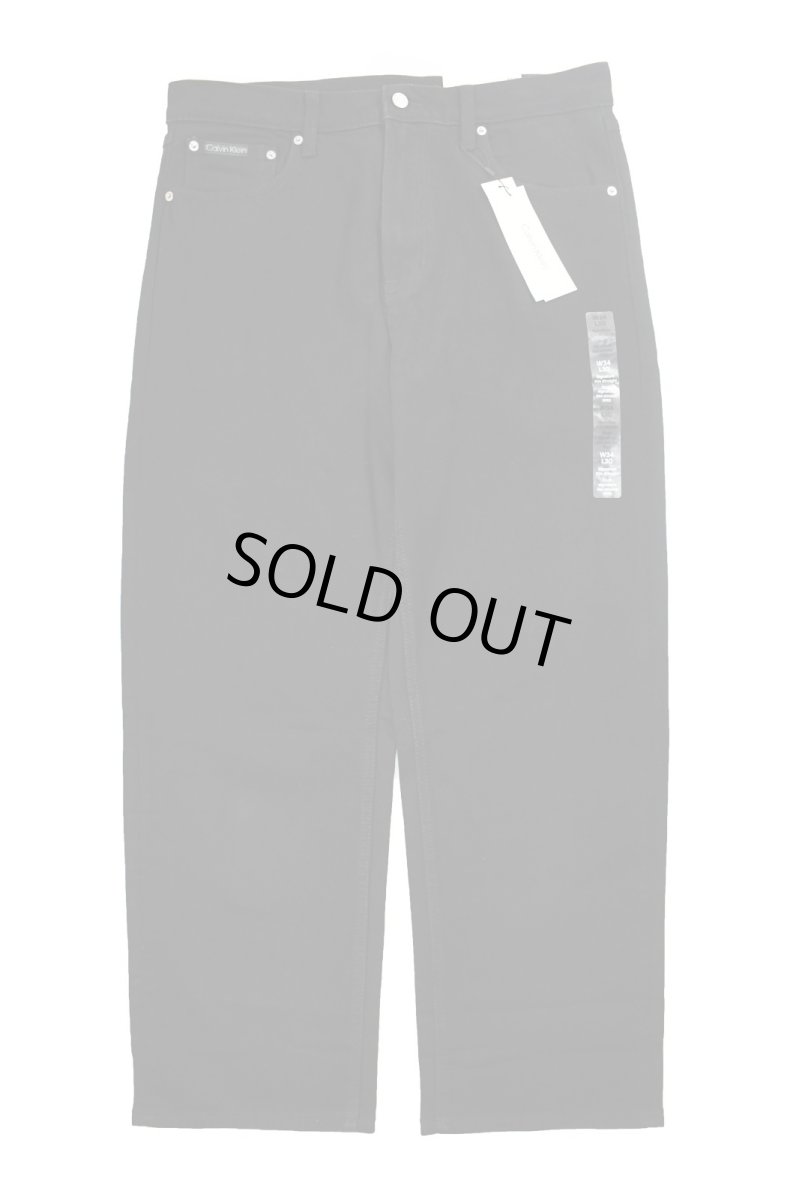 画像1: Calvin Klein Signature 90s Straight Denim Pants Black カルバンクライン (1)
