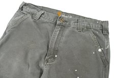 画像2: Used Carhartt Customized Duck Carpenter Pants カーハート (2)