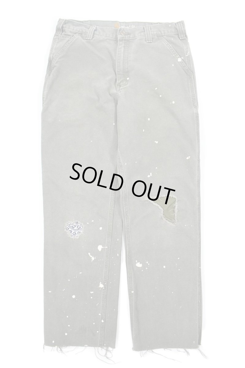 画像1: Used Carhartt Customized Duck Carpenter Pants カーハート (1)