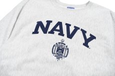 画像2: Used Champion Reverse Weave USNA Sweat Shirt (2)