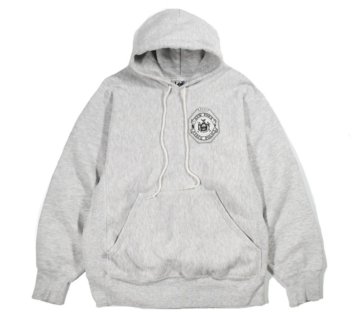 画像1: Used Lee Print Sweat Hoodie "New York State Police" (1)