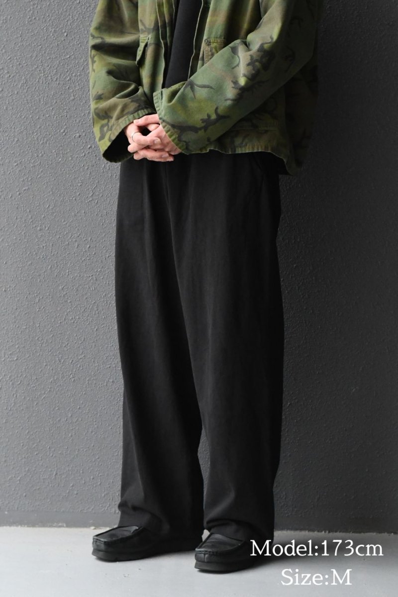 画像8: Los Angeles Apparel 8.5oz Wide Leg Jersey Pants Black ロサンゼルス アパレル (8)