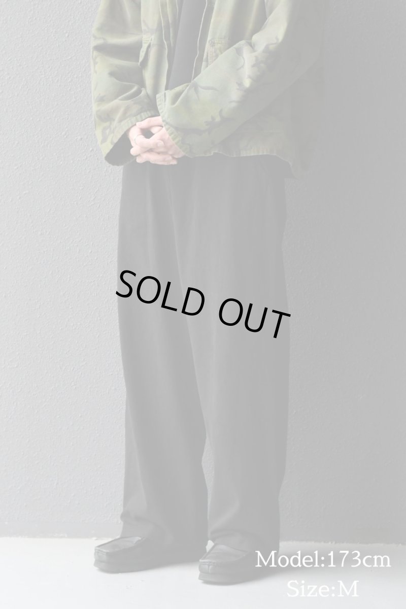 画像7: Los Angeles Apparel 8.5oz Wide Leg Jersey Pants Black ロサンゼルス アパレル (7)