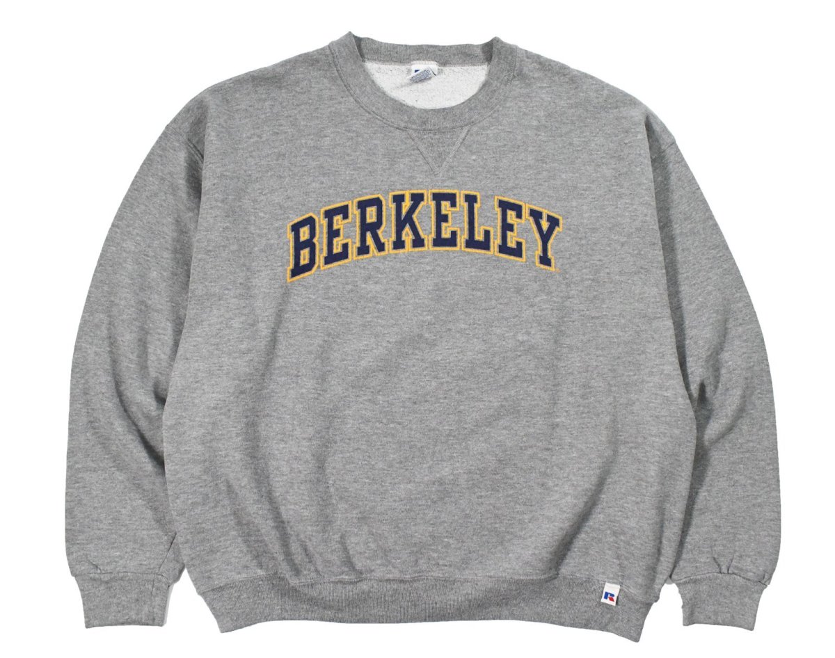 画像1: Used Russell Athletic Print Sweat Shirt "Berkeley" (1)