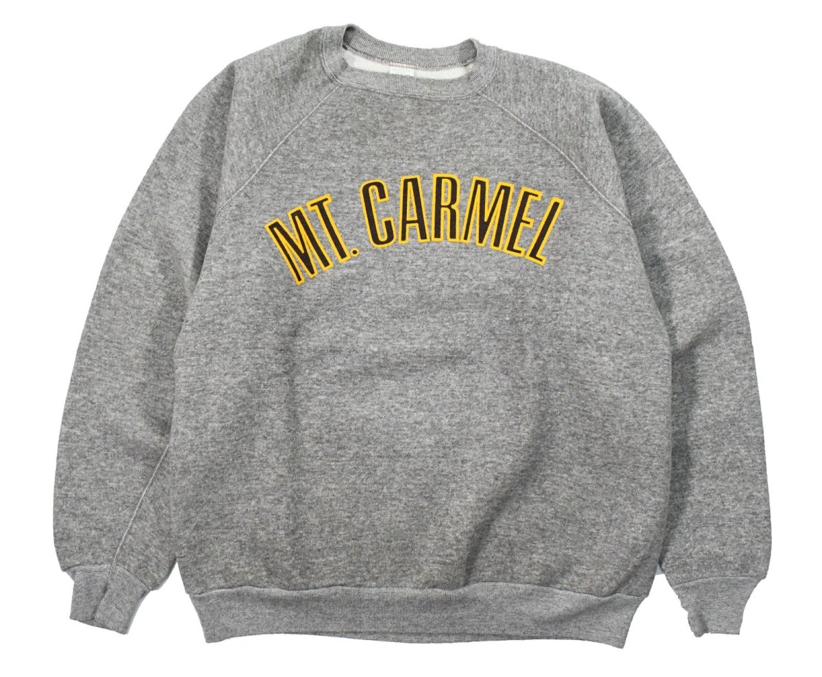 画像1: Deadstock Discus Raglan Sleeve Sweat Shirt "Mt.Carmel" made in USA (1)