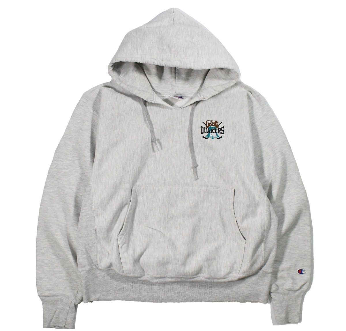 画像1: Used Champion Reverse Weave Sweat Hoodie "Quakers" (1)