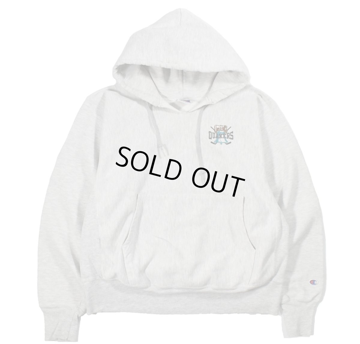 画像1: Used Champion Reverse Weave Sweat Hoodie "Quakers" (1)