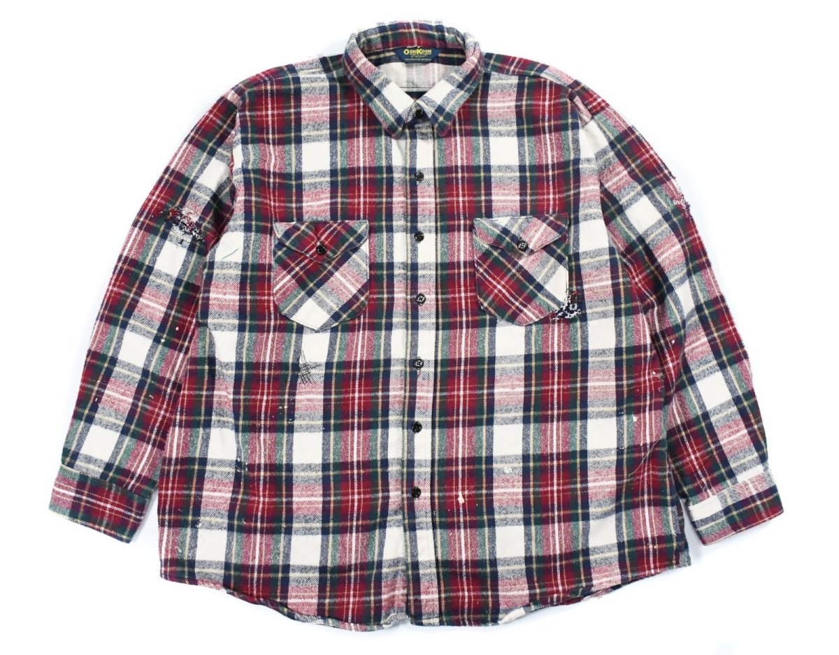 画像1: Used Osh Kosh Customized Heavy Flannel Shirt (1)