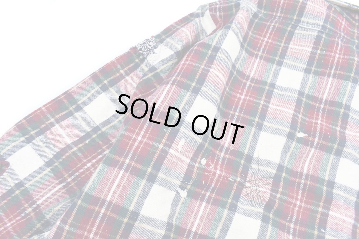 画像7: Used Osh Kosh Customized Heavy Flannel Shirt (7)