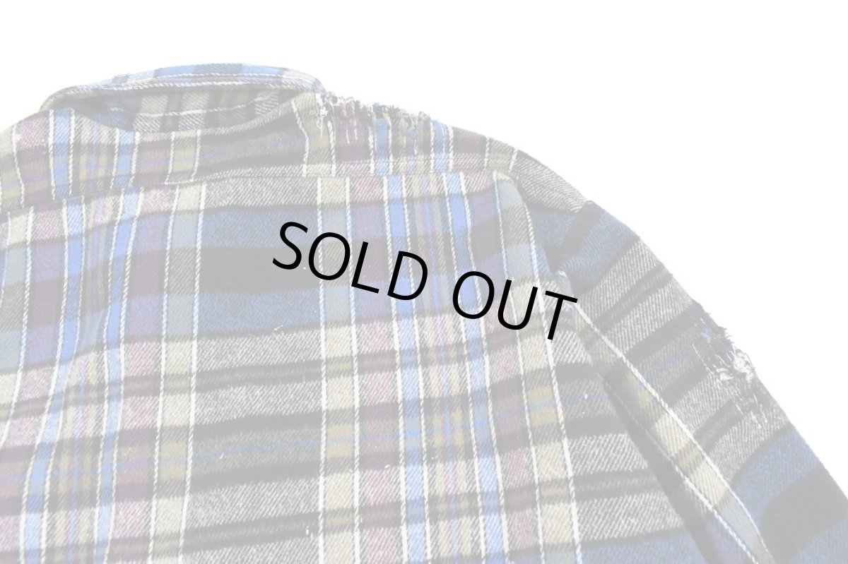 画像7: Used Winter Run Customized Heavy Flannel Shirt made in USA (7)