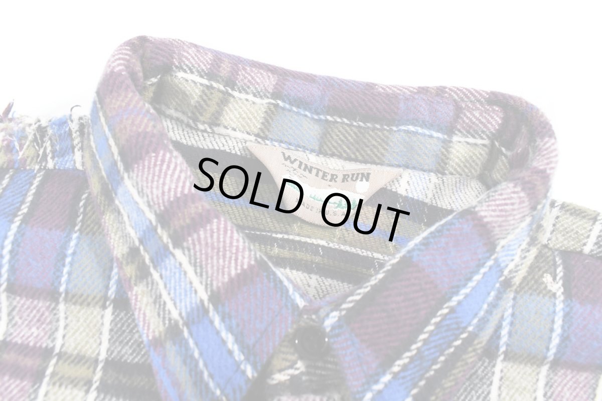 画像6: Used Winter Run Customized Heavy Flannel Shirt made in USA (6)