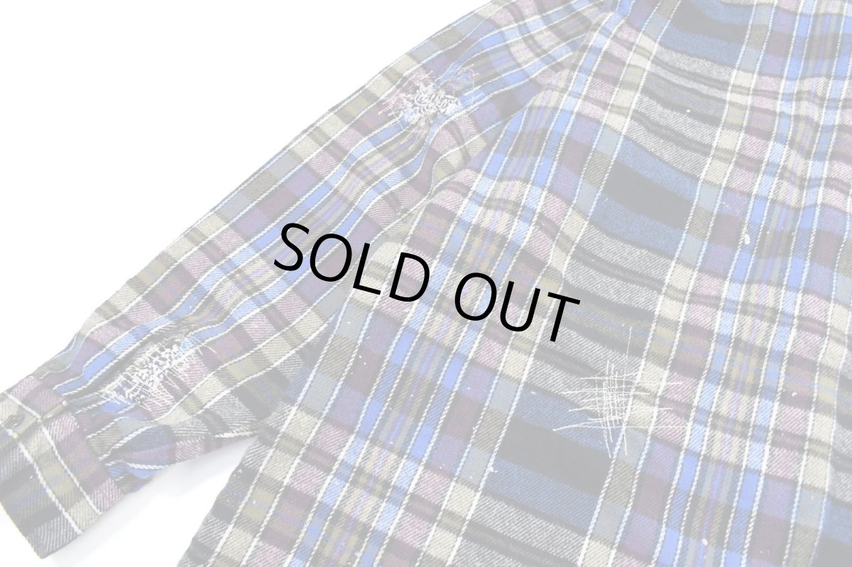 画像8: Used Winter Run Customized Heavy Flannel Shirt made in USA (8)