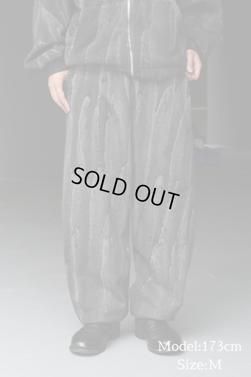 画像7: Los Angeles Apparel 14oz Drip Dye Heavy Sweat Pants Black ロサンゼルス アパレル (7)