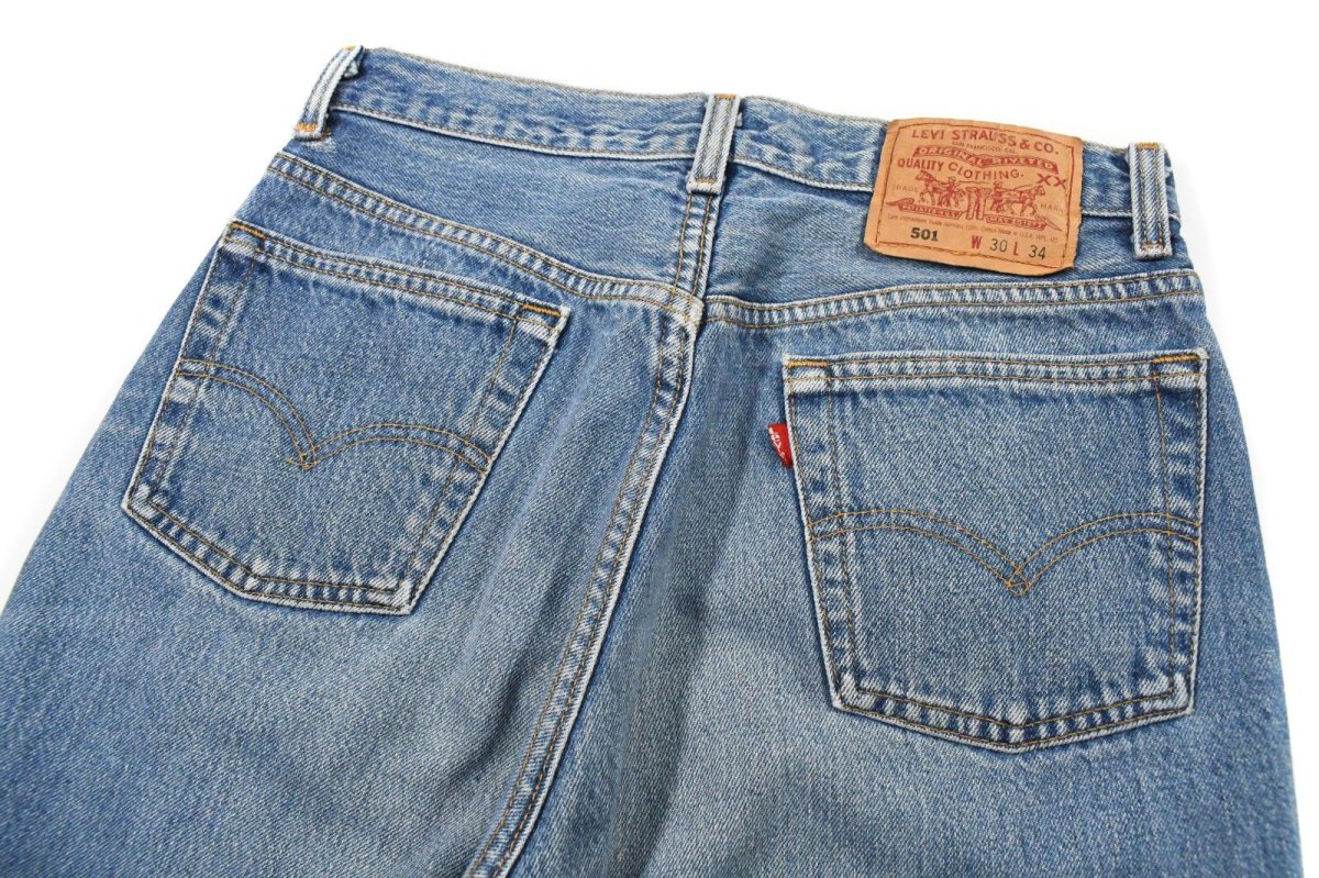 画像4: 95' Used Levi's 501 Denim Pants made in USA リーバイス (4)