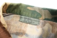 画像4: Used Us Military Bleached BDU Coat Woodland Camo (4)