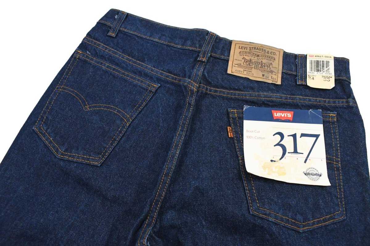 画像4: 87' Deadstock Levi's 317 Denim Pants made in USA 40517-0215 リーバイス (4)