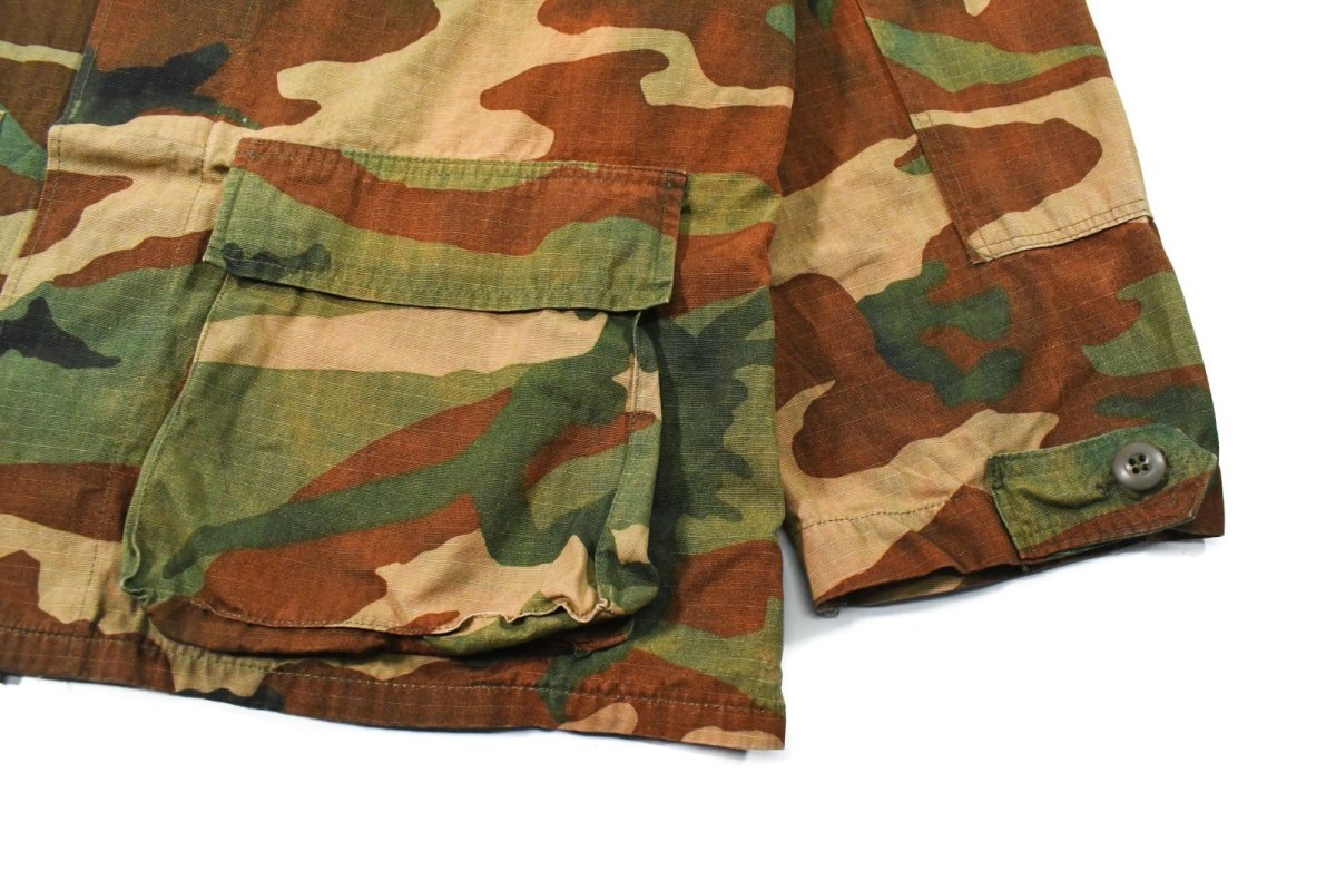 画像3: Used Us Military Bleached BDU Coat Woodland Camo (3)