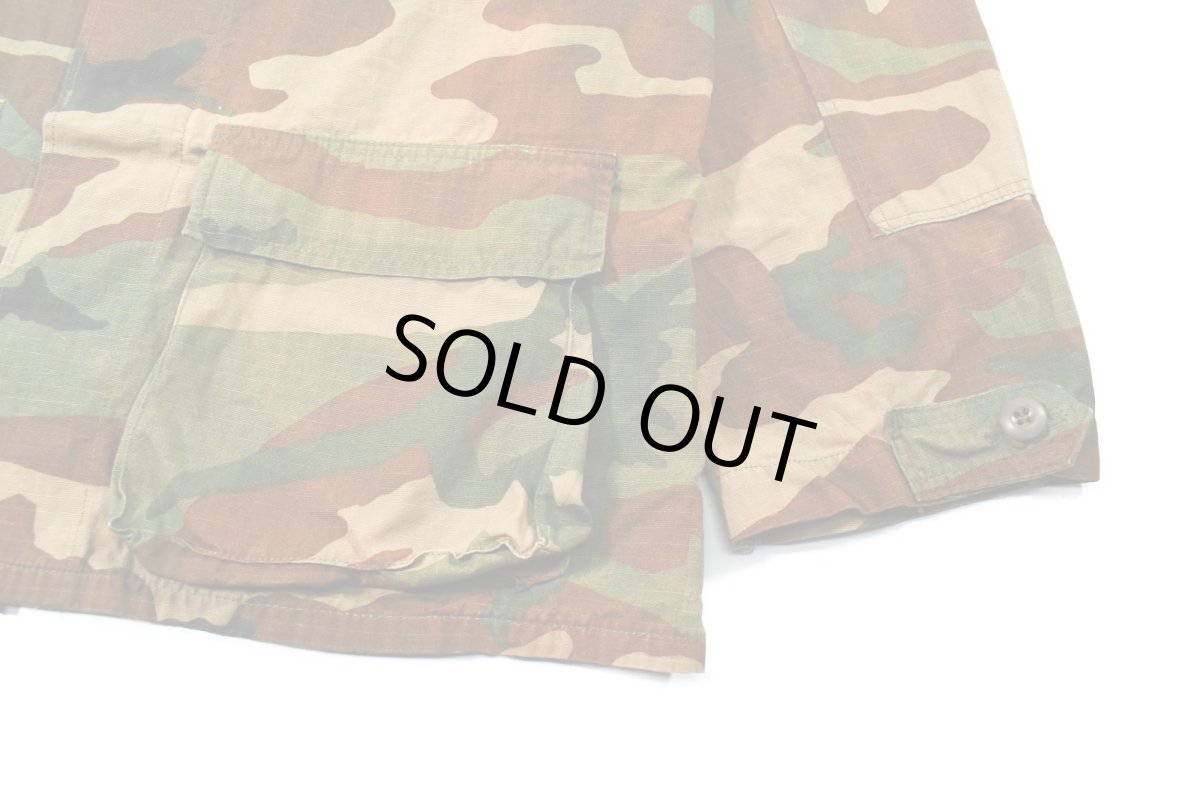 画像3: Used Us Military Bleached BDU Coat Woodland Camo (3)