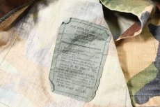 画像5: Used Us Military Bleached BDU Coat Woodland Camo (5)
