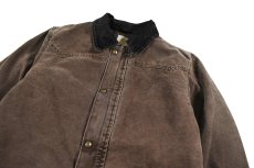 画像2: Used Carhartt Duck Coat Brown (2)