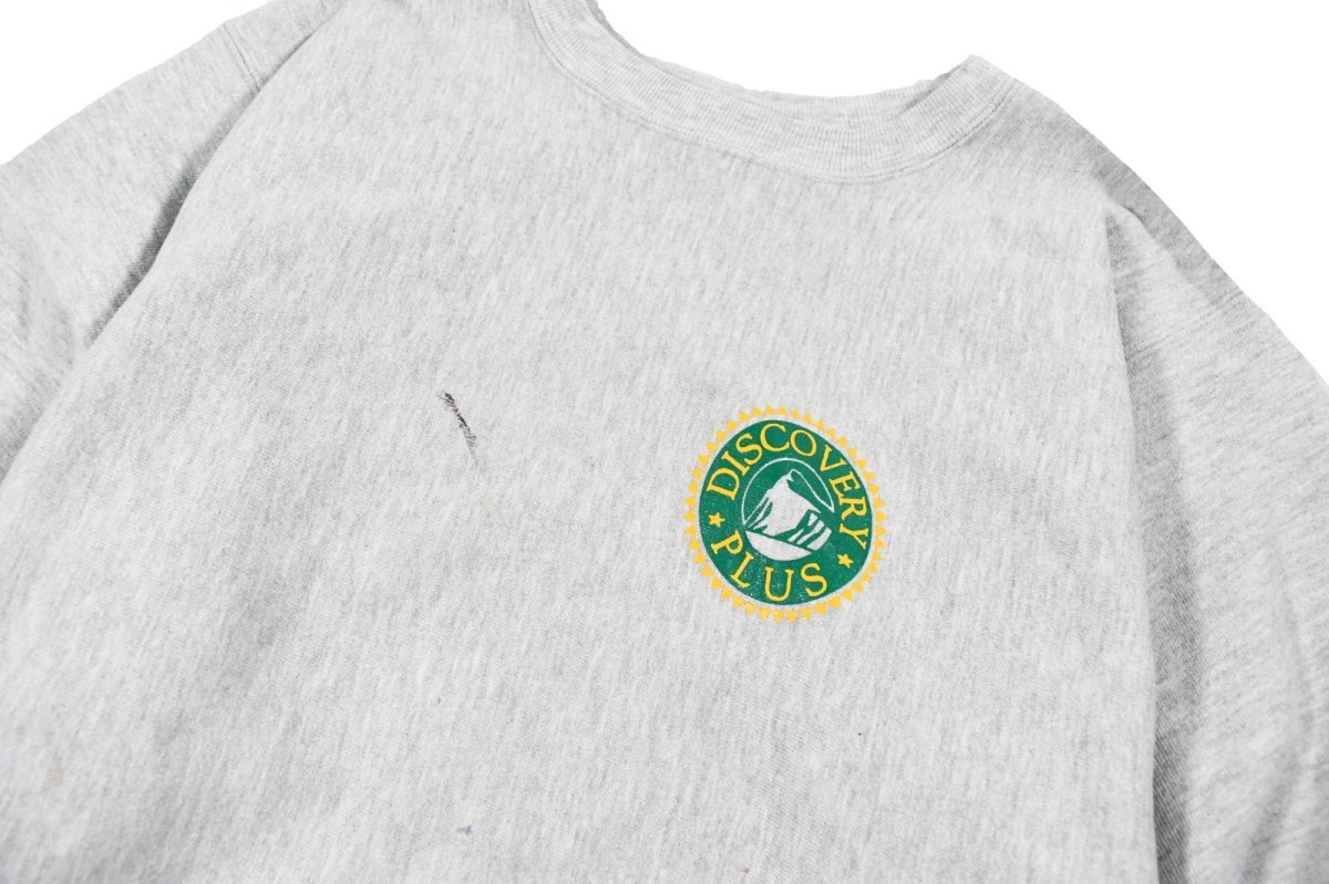 画像2: 90s Used Champion Reverse Weave Sweat Shirt "Discovery Plus" made in USA (2)