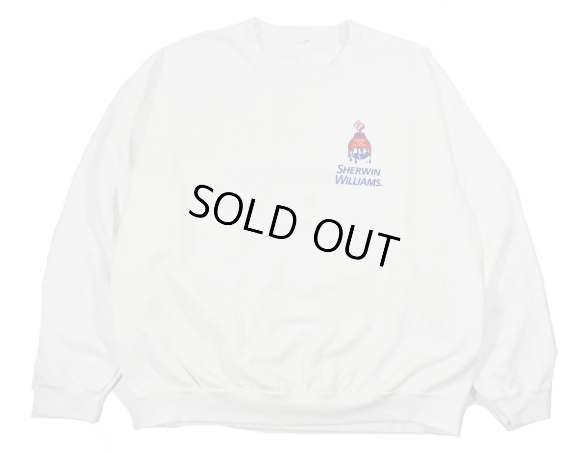 画像1: Used Sherwin Williams Print Sweat Shirt (1)