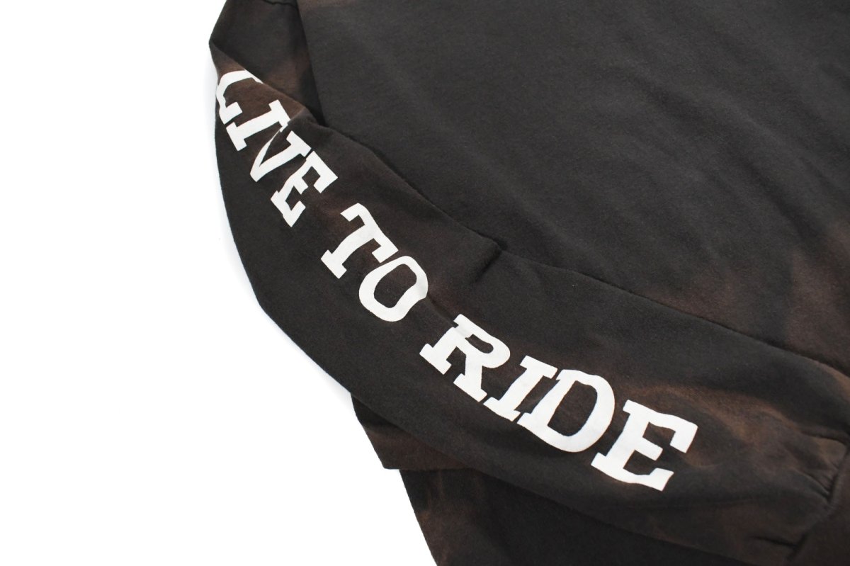 画像4: Used Harley-Davidson L/S Print Pocket Tee Fade Black (4)