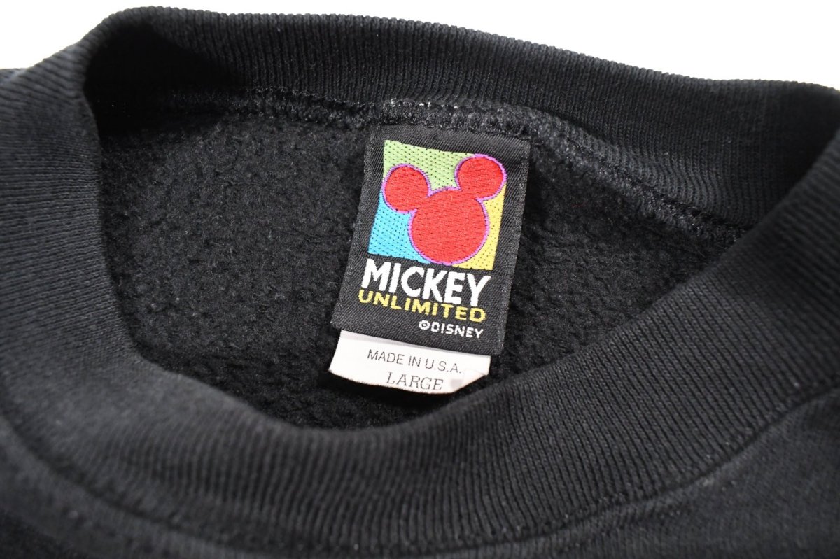 画像4: Used Disney Embroidered Sweat Shirt "Mickey Mouse" made in USA (4)