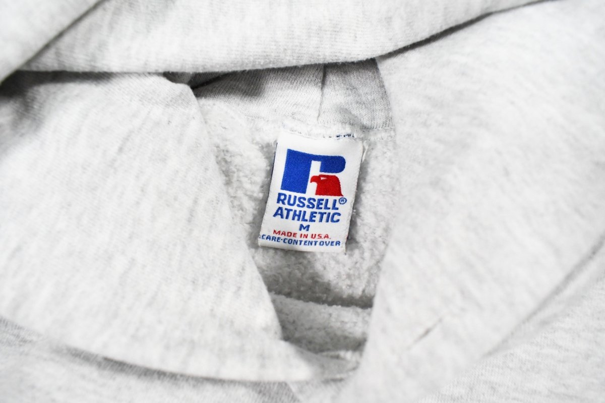 画像4: Used Russell Athletic Print Sweat Hoodie "Scubapro" made in USA 両面プリント (4)