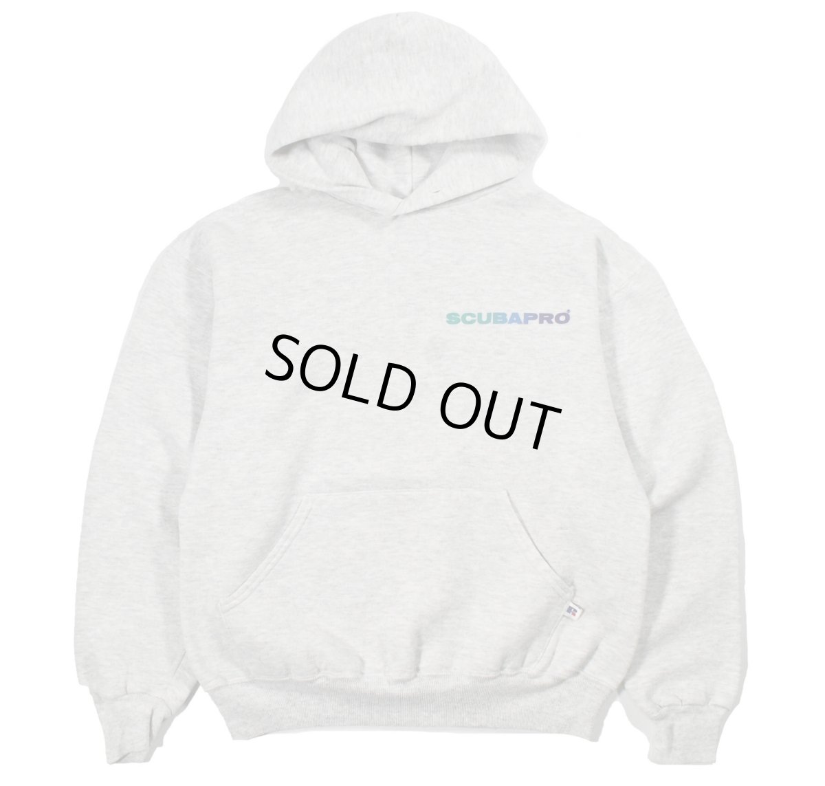 画像1: Used Russell Athletic Print Sweat Hoodie "Scubapro" made in USA 両面プリント (1)