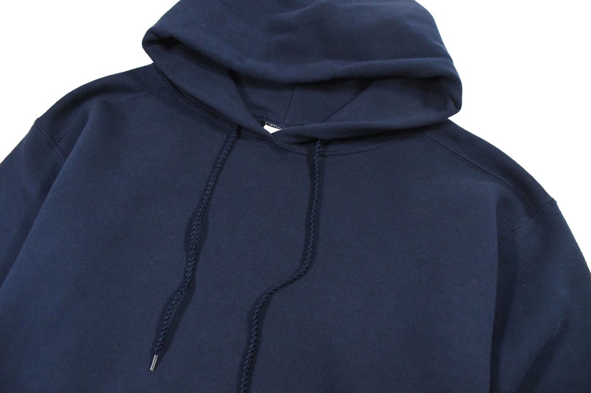画像2: Used The Cotton Exchange Blank Sweat Hoodie Navy made in USA (2)