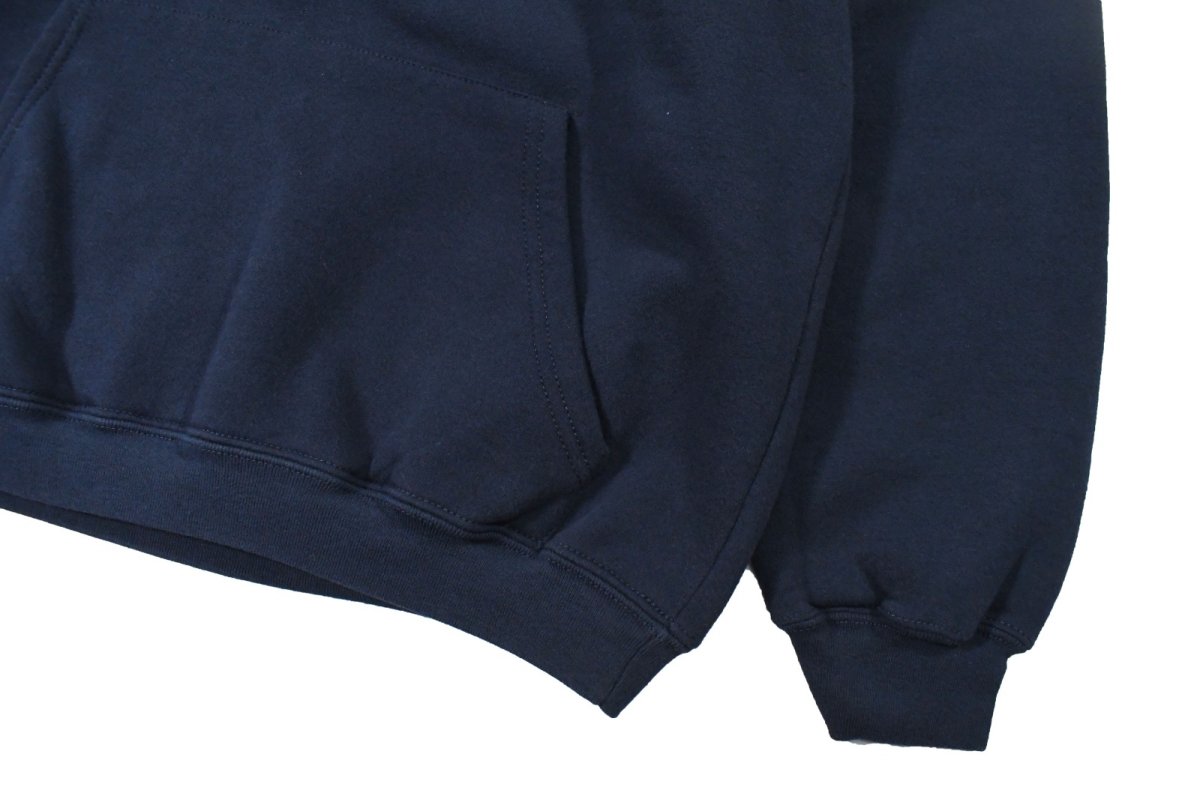 画像3: Used The Cotton Exchange Blank Sweat Hoodie Navy made in USA (3)
