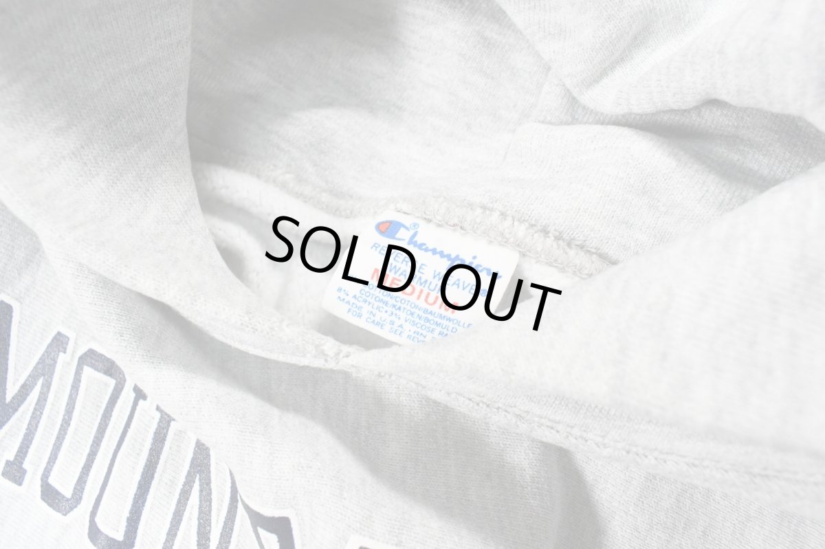 画像4: 80s Used Champion Reverse Weave Sweat Hoodie "Mount Holyoke College" made in USA (4)