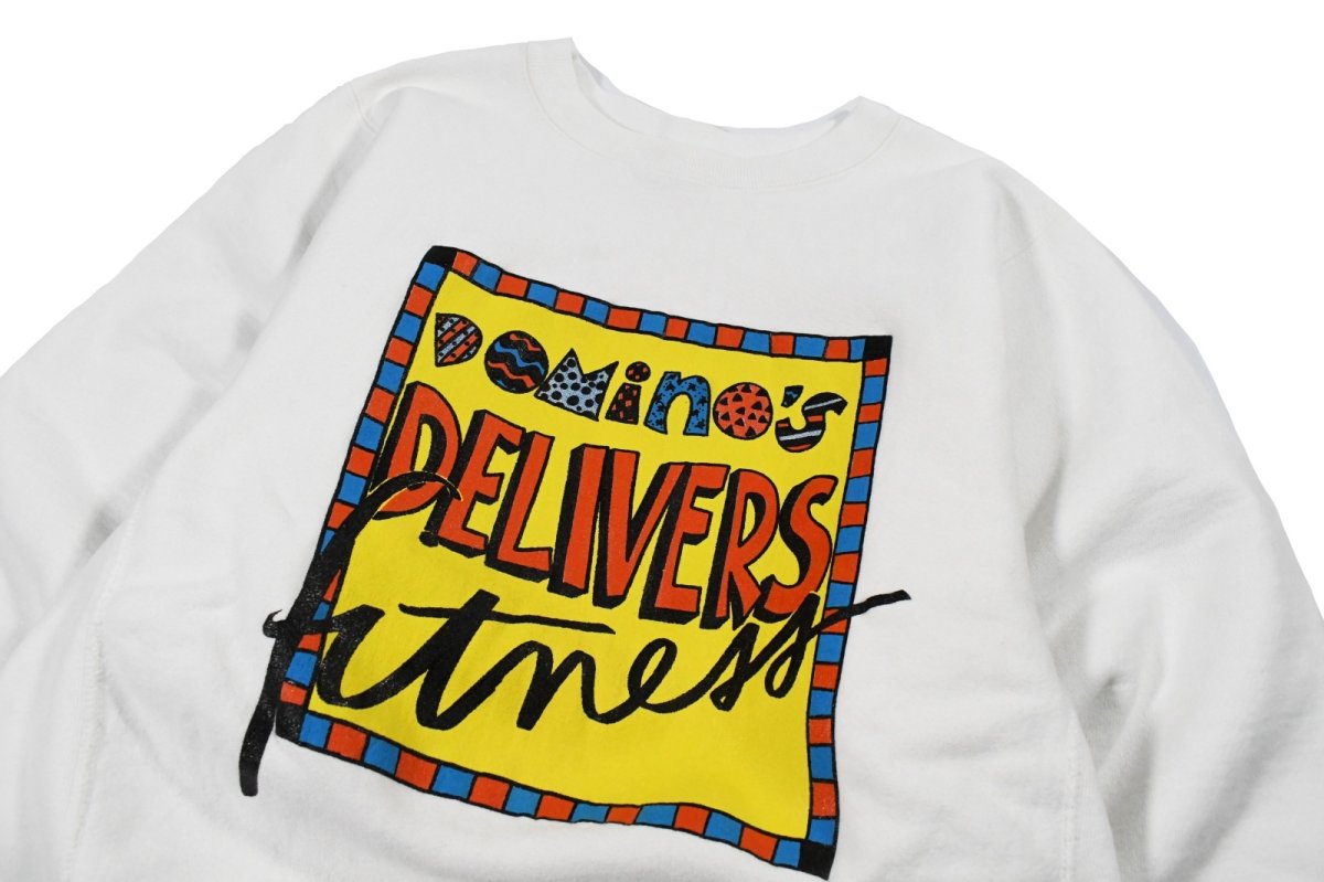 画像2: 80s Used Champion Reverse Weave Sweat Shirt "Domino's Delivers" made in USA (2)