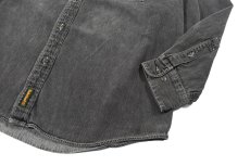 画像3: Used Timberland Black Denim Shirt (3)