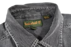 画像4: Used Timberland Black Denim Shirt (4)