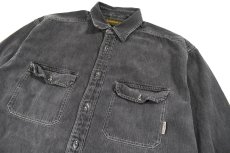 画像2: Used Timberland Black Denim Shirt (2)