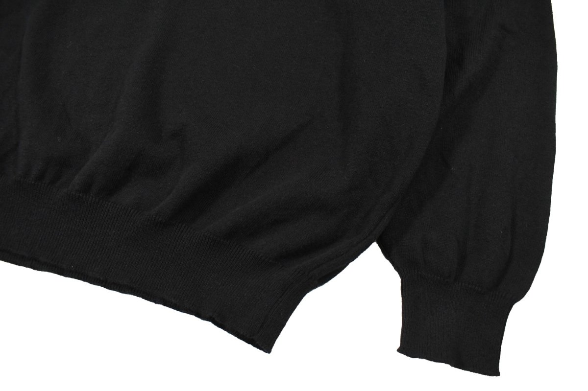 画像3: Used Boss Hugo Boss Cotton Knit Sweater Black (3)