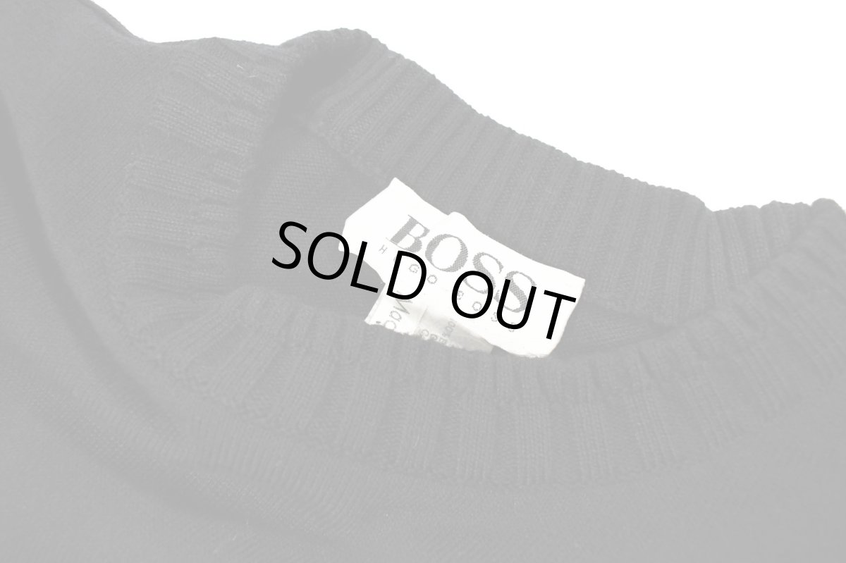 画像4: Used Boss Hugo Boss Cotton Knit Sweater Black (4)