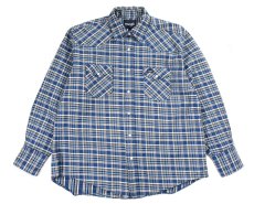 画像1: Used Wrangler Plaid Pattern Western Shirt (1)