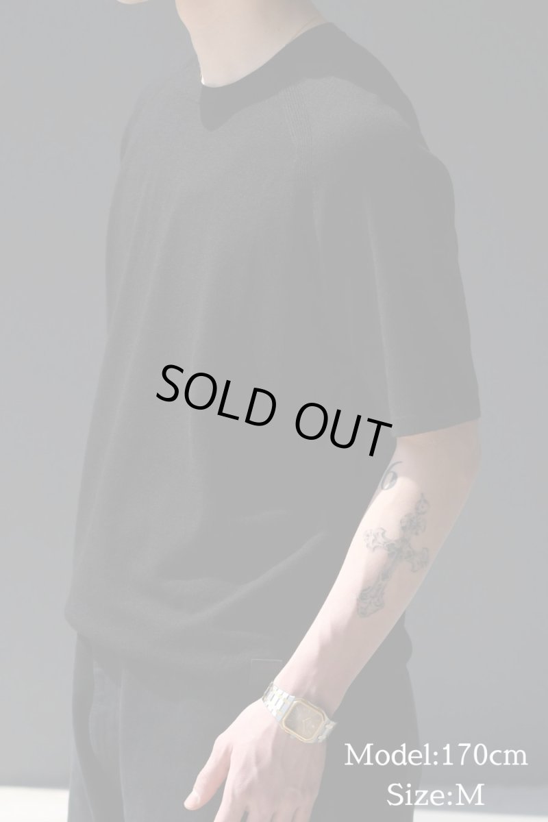 画像5: Calvin Klein Teck Knit T-Shirt Black カルバンクライン (5)