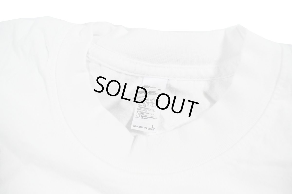 画像4: Los Angeles Apparel Garment Dye Damaged S/S Tee White Black Stitch (4)
